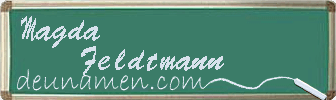 Magda Feldtmann Visitenkarte